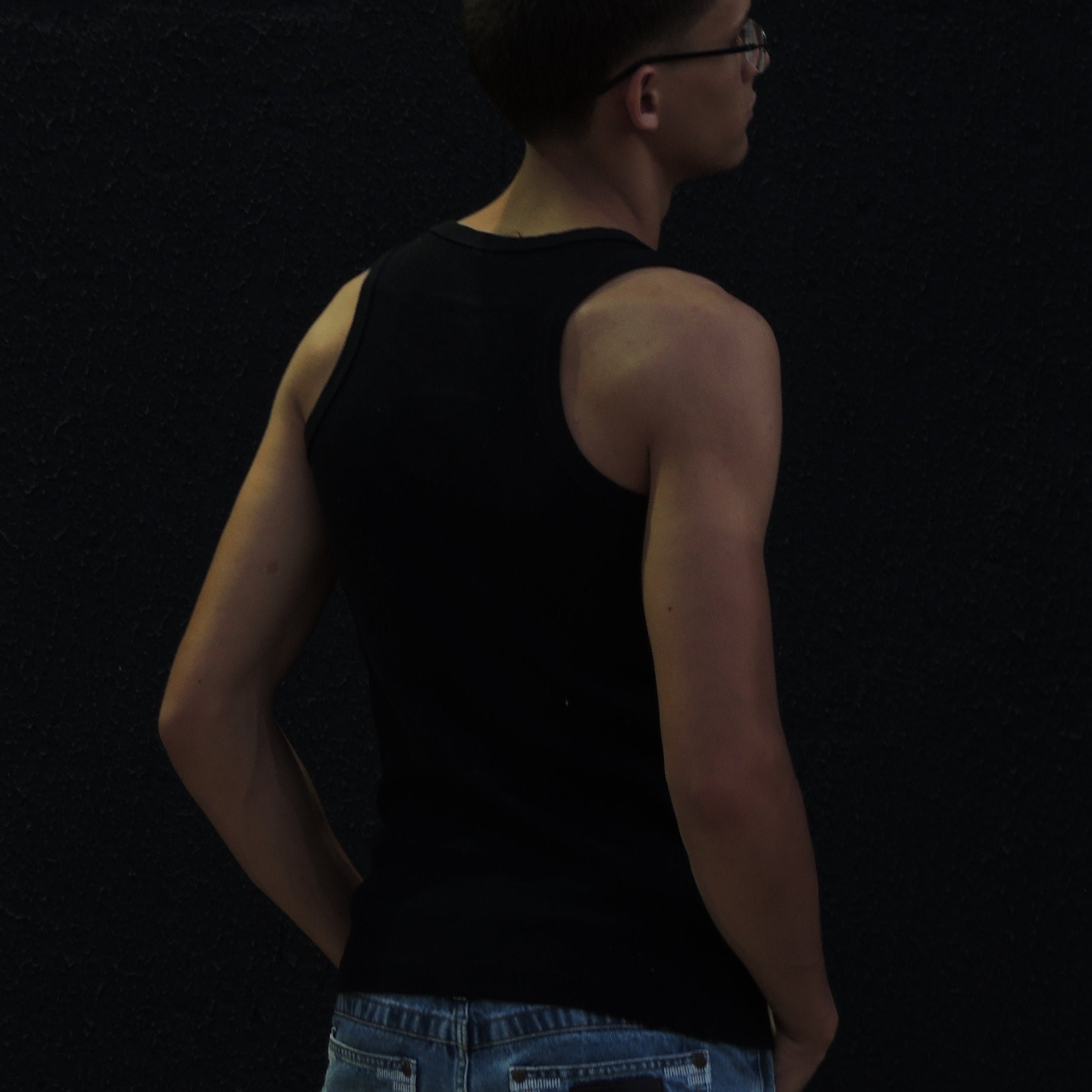 Regata Americana Canelada Preta