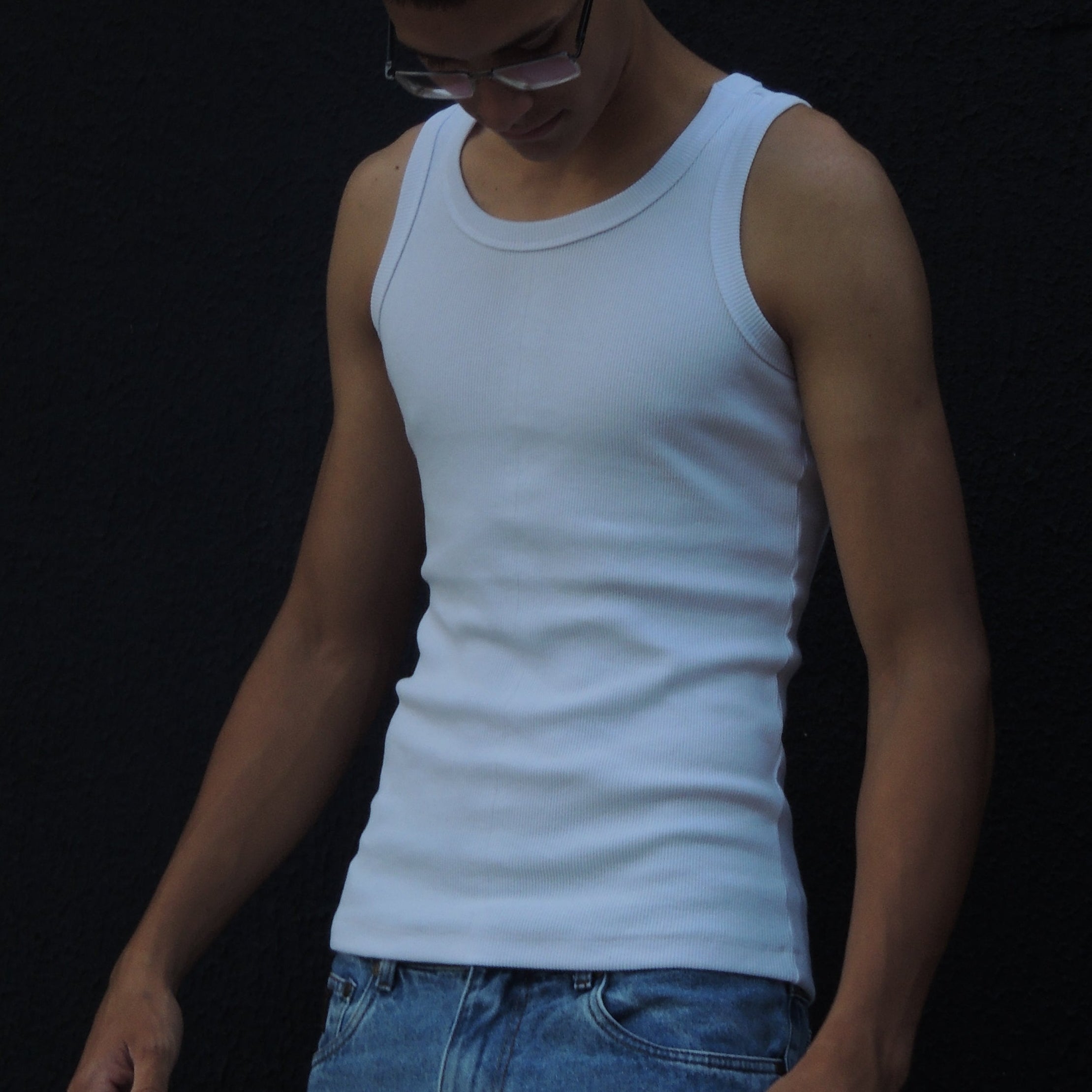 Regata Americana Canelada Branca