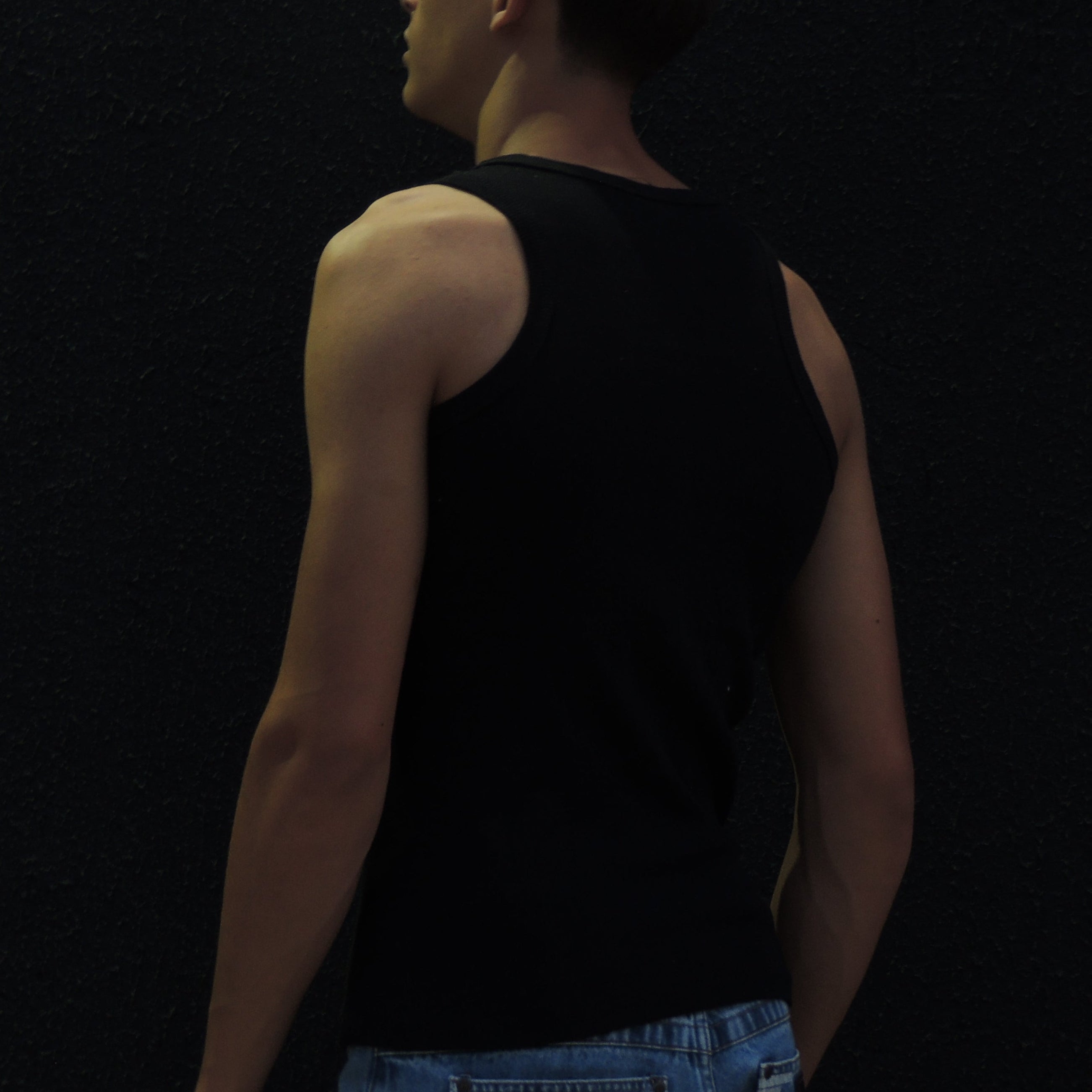 Regata Americana Canelada Preta