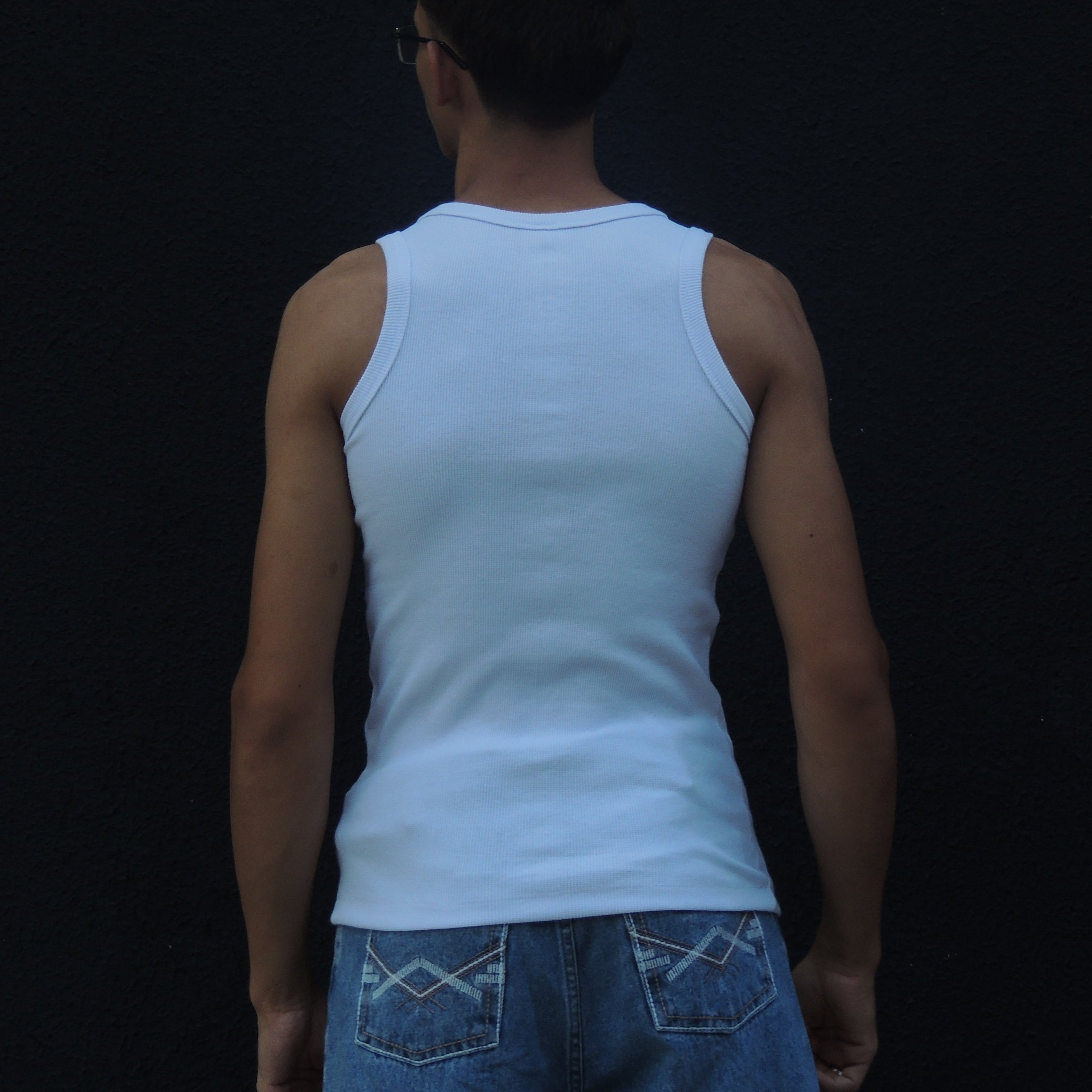 Regata Americana Canelada Branca