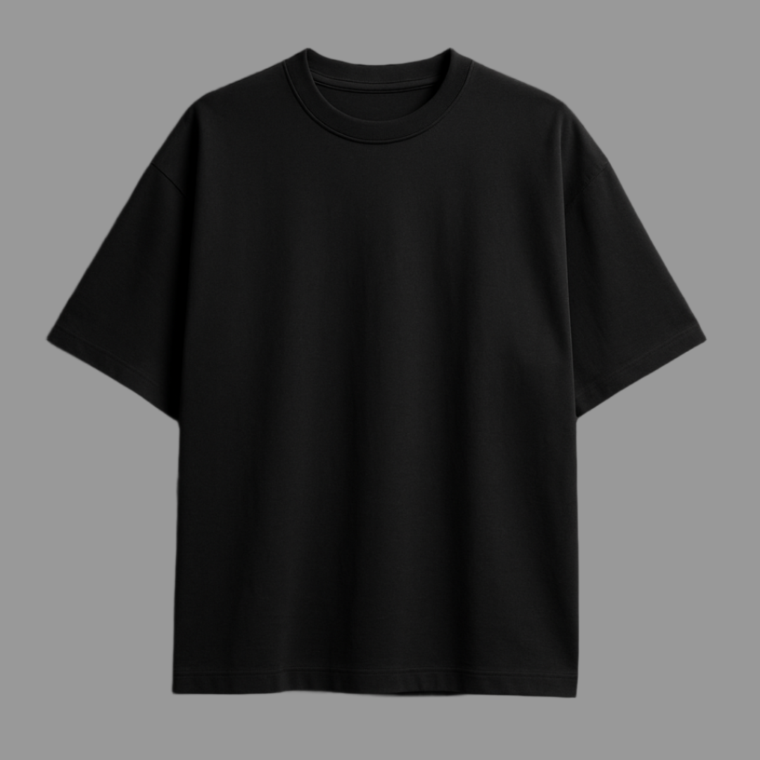 Camisa Oversized Moletinho Preto